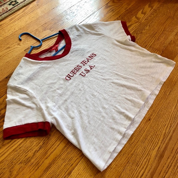 Embroidered Guess Crop Top - Picture 2 of 7